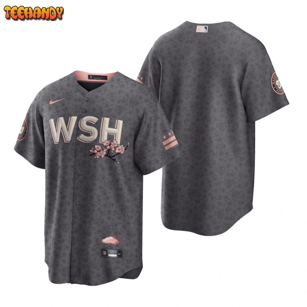 Washington Nationals Team Gray 2022 City Connect Replica Jersey