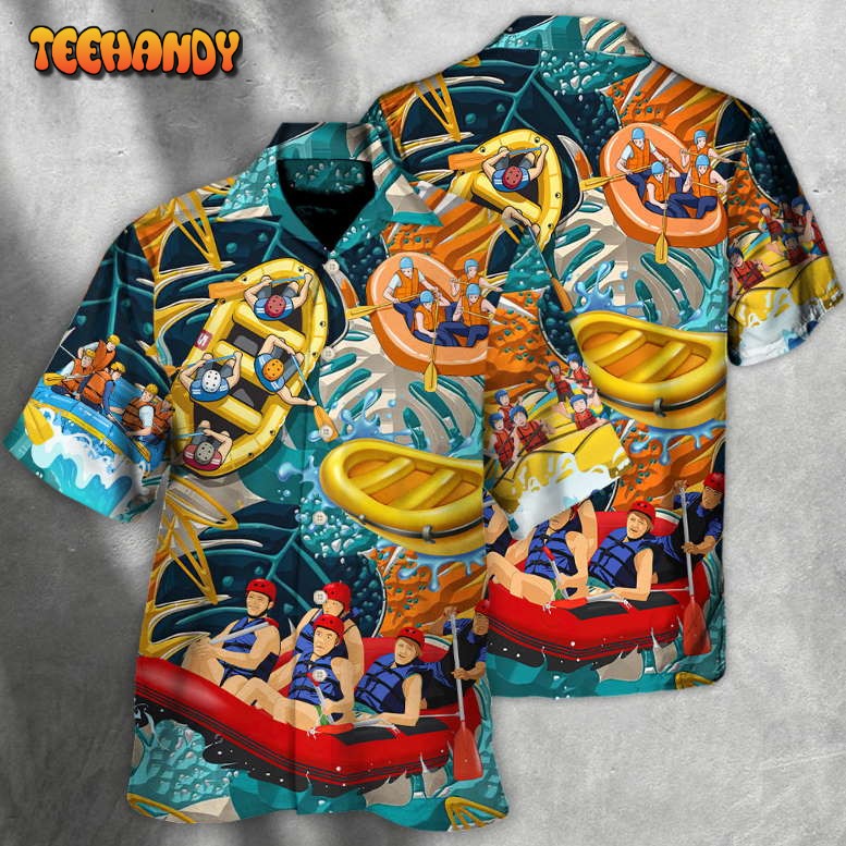 Water Rafting River Rafting Team Lover Tropical Style – Hawaiian Shirt_8432