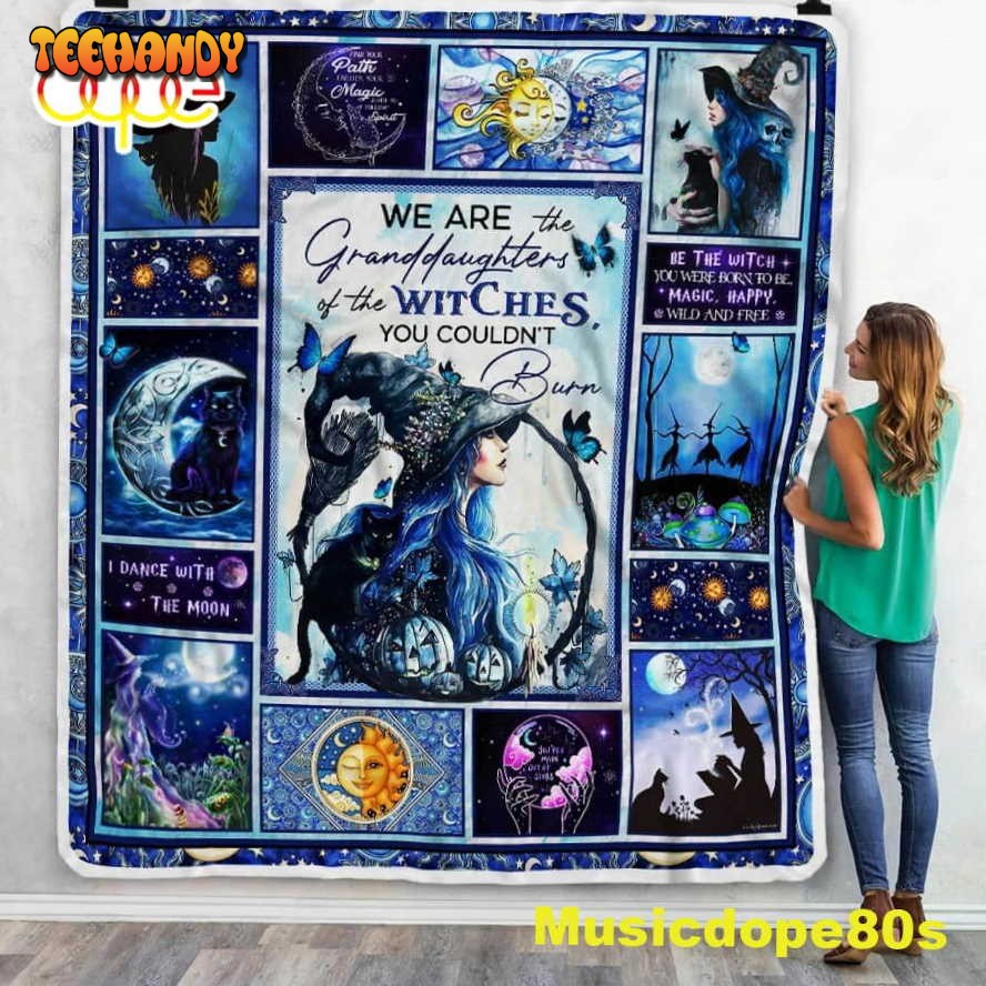 We Are The Granddaughters The Witches Sofa Fleece Throw Blanket Halloween Gifts