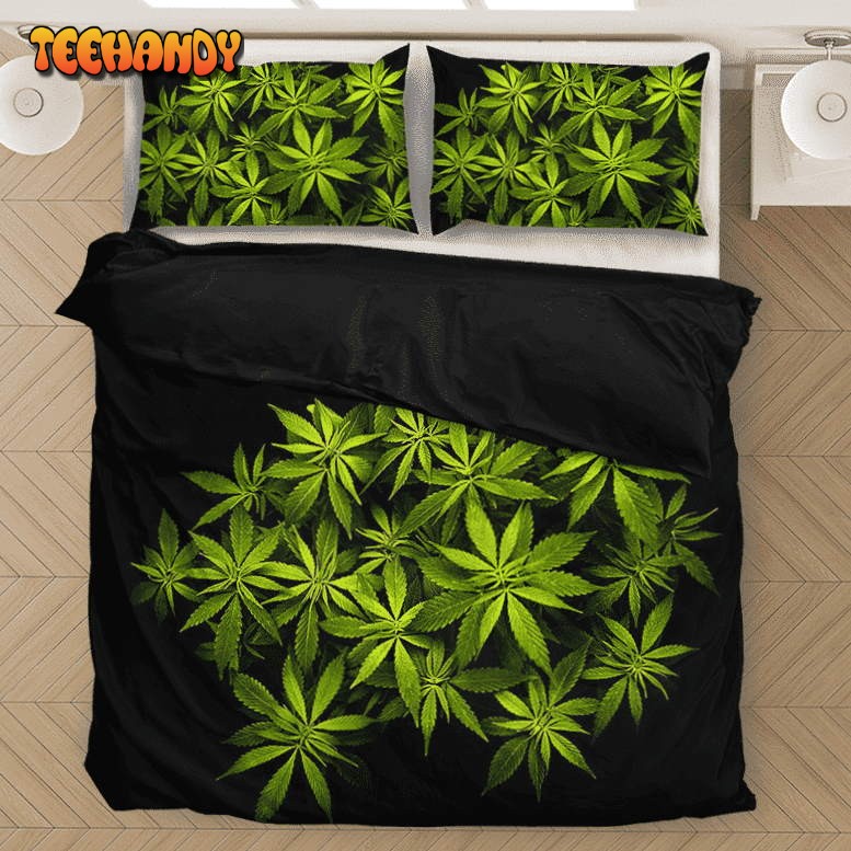 Weed Kush Ganja 420 Marijuana Plant Cool Bedding Set