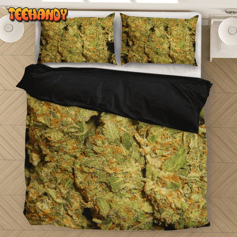 Weed Top Shelf Quality Nugs Marijuana 420 Bedding Set