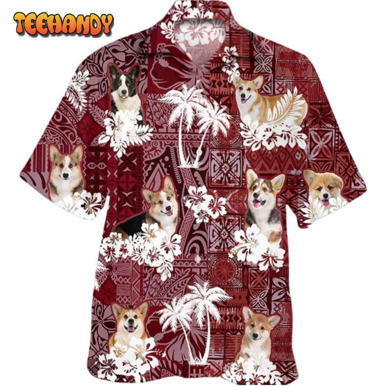 Welsh Corgi Hawaiian Shirt, Dog Corgi Hawaii Aloha Beach Shirt