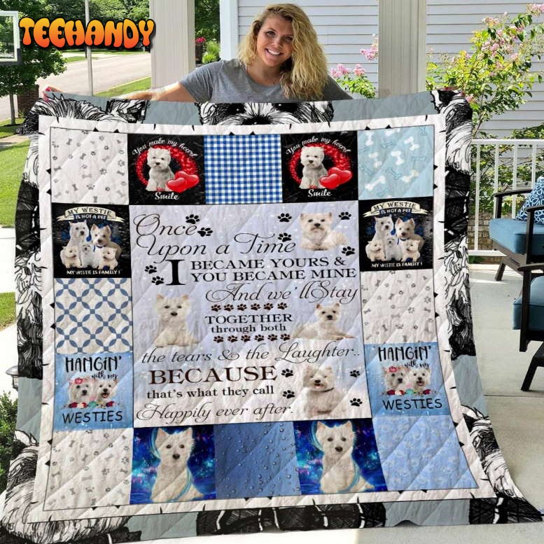 West Highland White Terrieronce Upontime 3D Quilt Blanket