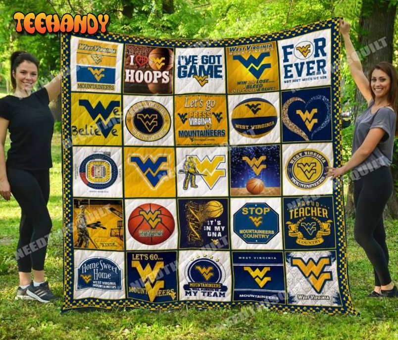 West Virginia Mountaineers 3D Customized Quilt Blanket