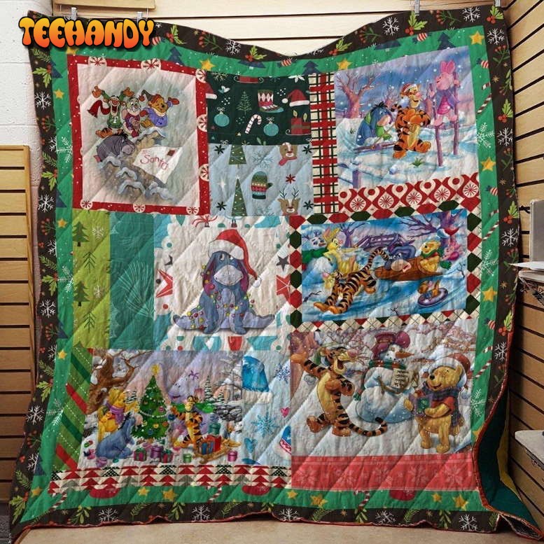 Winnie The Pooh And Friends 3D Customized Quilt Blanket