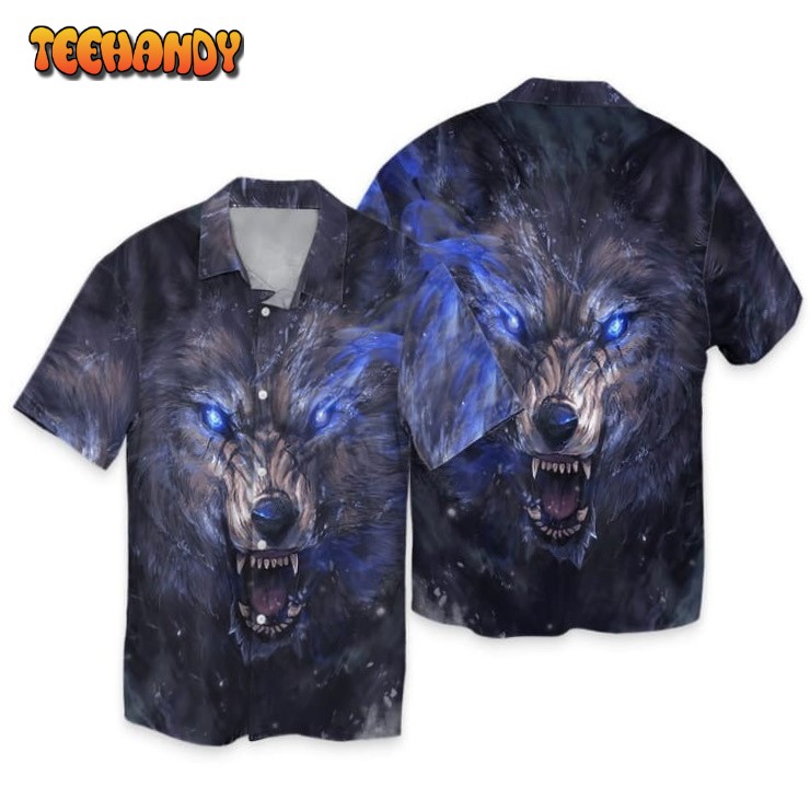 Wolf Spirit 3D Hawaiian Shirt, Wolf Hawaiian Aloha Beach Shirts Wolf Hawaiian Shirt