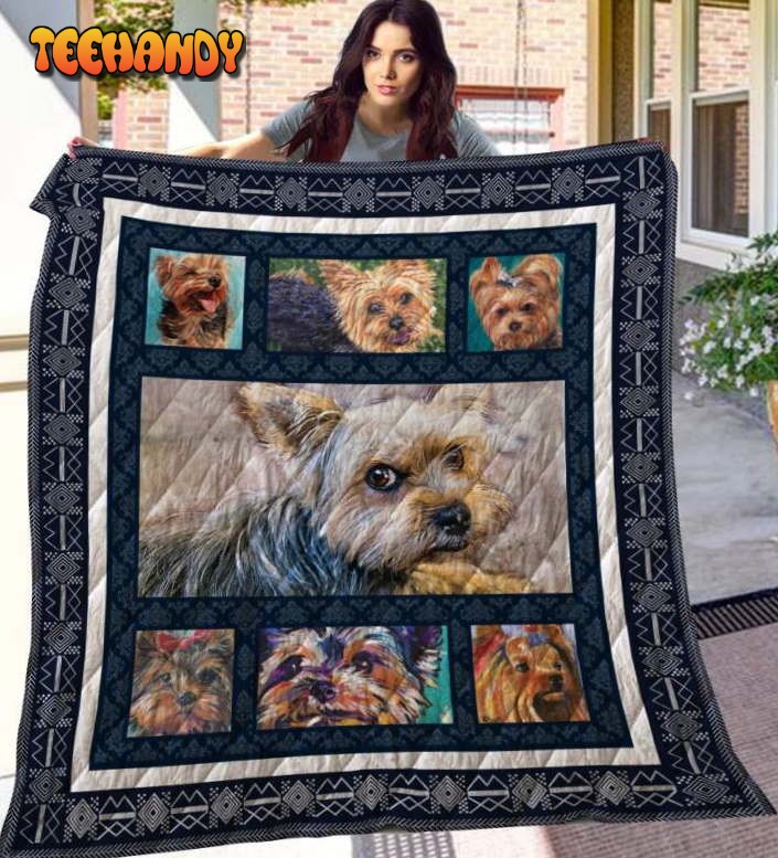 Yorkshire Terrier 3D Customized Quilt Blanket