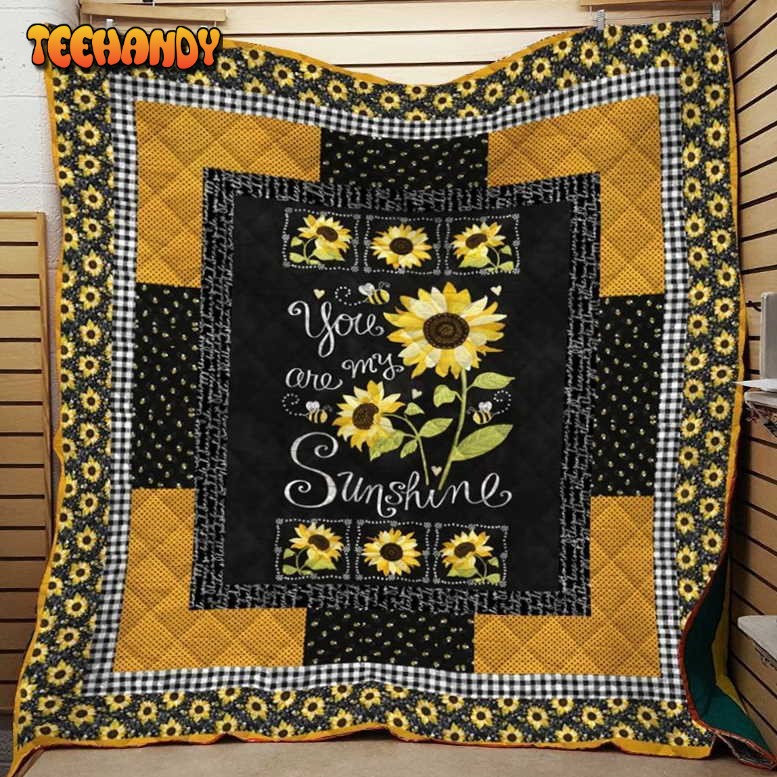 You Are My Sunshine 3D Customized Quilt Blanket