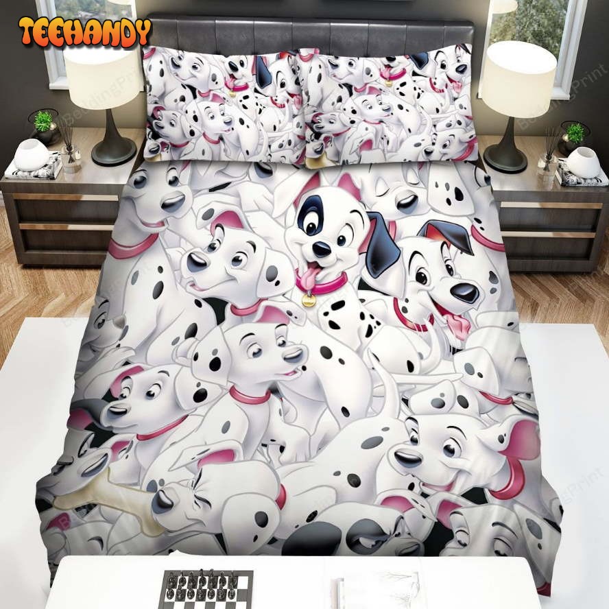 101 Dalmatians Movie Pattern Bed Sheets Duvet Cover Bedding Sets