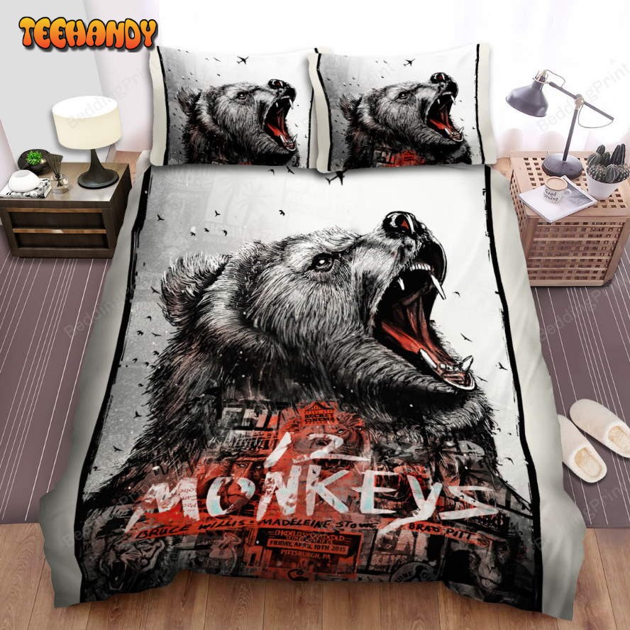 12 Monkeys (2015–2018) Bear Movie Poster Duvet Cover Bedding Sets