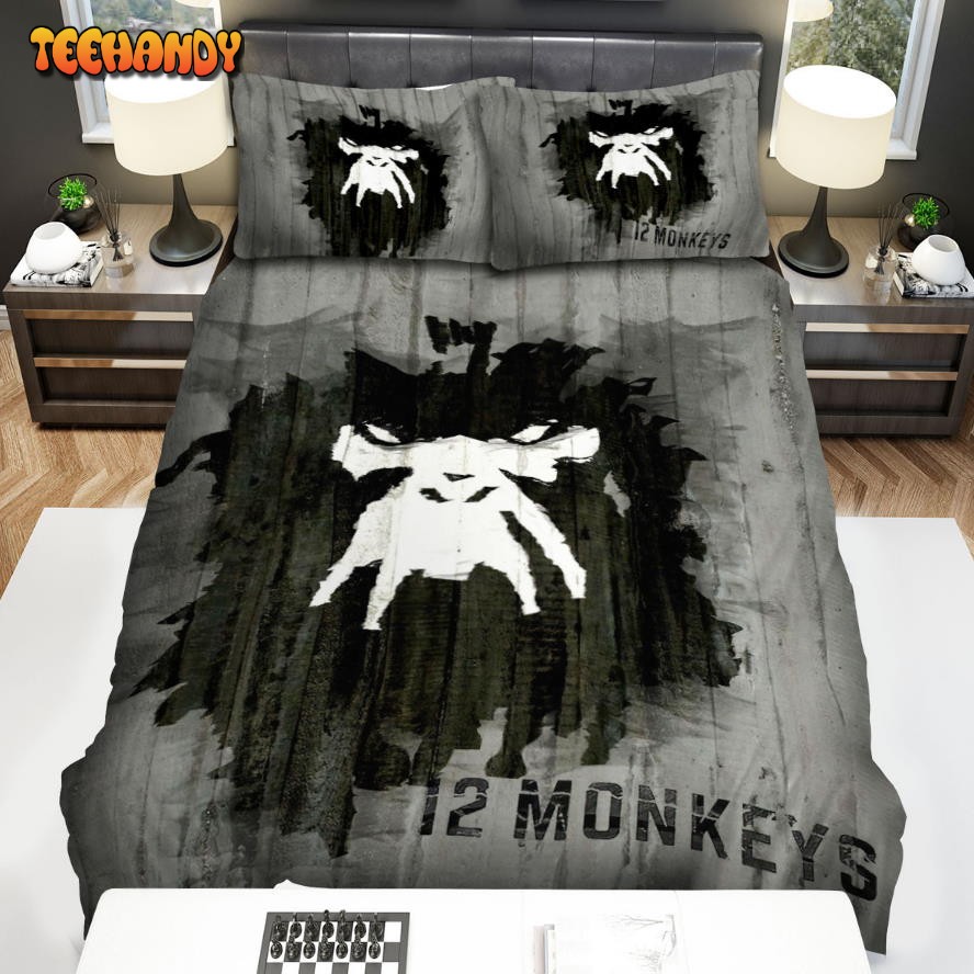 12 Monkeys (2015–2018) Black And White Movie Poster Bedding Sets