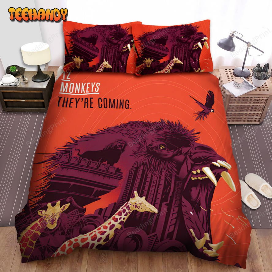 12 Monkeys (2015–2018) They’re Coming Movie Poster Bedding Sets