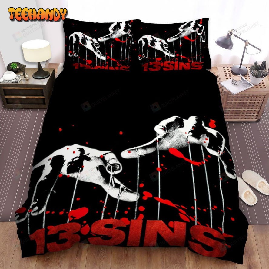 13 Sins The Hand With Blood Movie Poster Comforter Bedding Sets