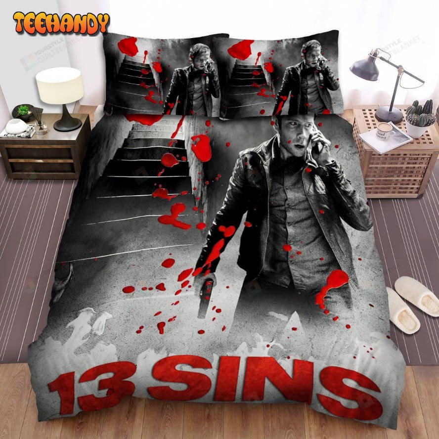 13 Sins The Men Is Hearing The Phone Gun On The Hand Bedding Sets