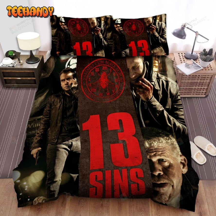 13 Sins The Men With Phone And Sadness Movie Poster Bedding Sets