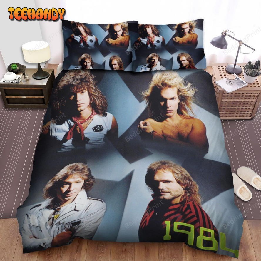 1984 Van Halen Band Bed Sheets Spread Comforter Duvet Cover Bedding Sets