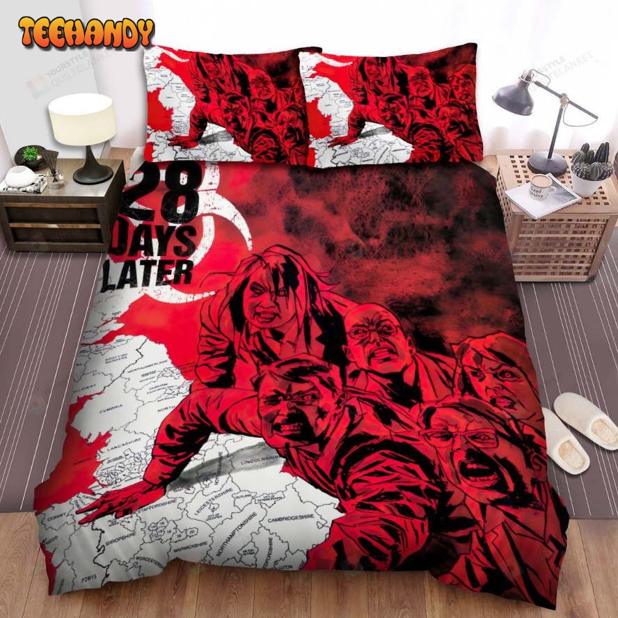 28 Days Later… Movie Angry Photo Spread Comforter Bedding Sets