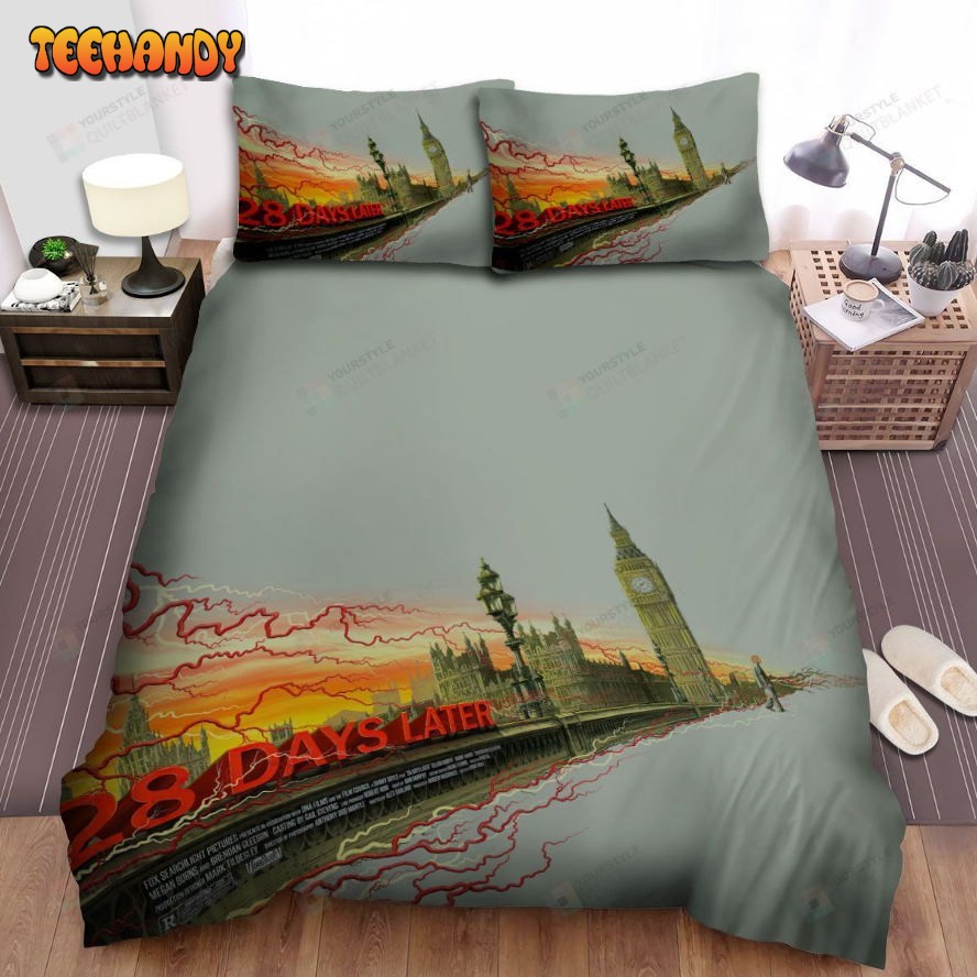 28 Days Later…Movie Big Ben Tower Photo Spread Comforter Bedding Sets