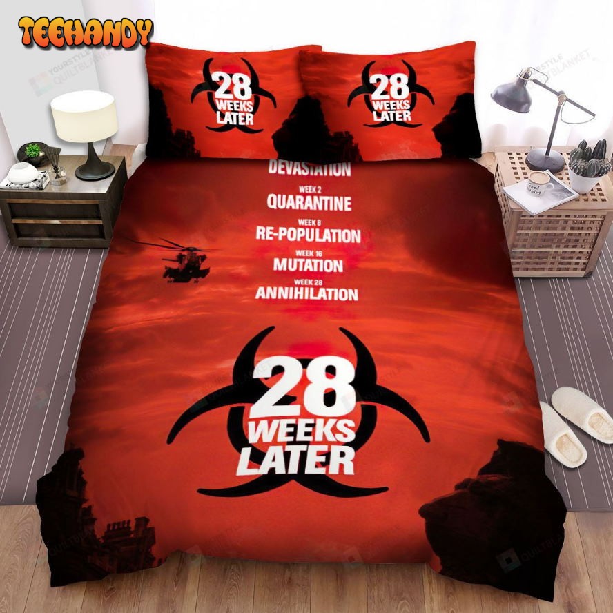 28 Weeks Later Movie Poster 1 Spread Comforter Duvet Cover Bedding Sets