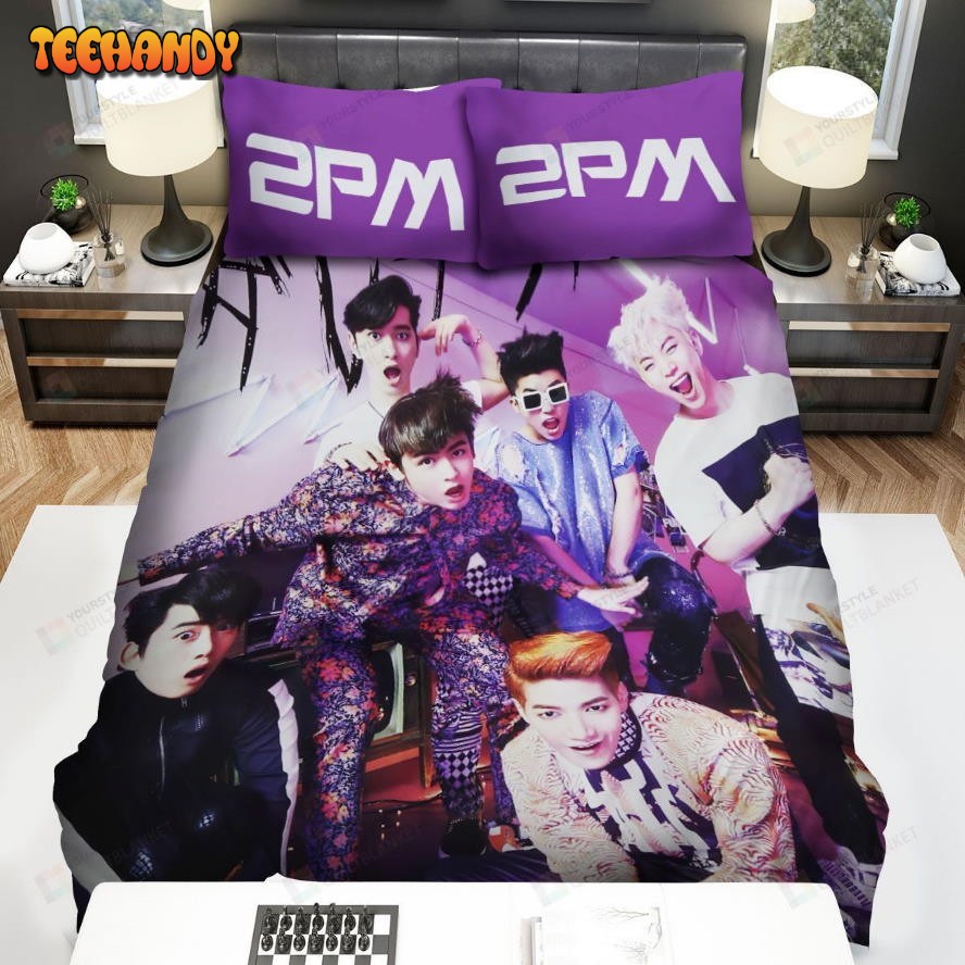 2pm K Pop Music Band Spread Comforter Duvet Cover Bedding Sets