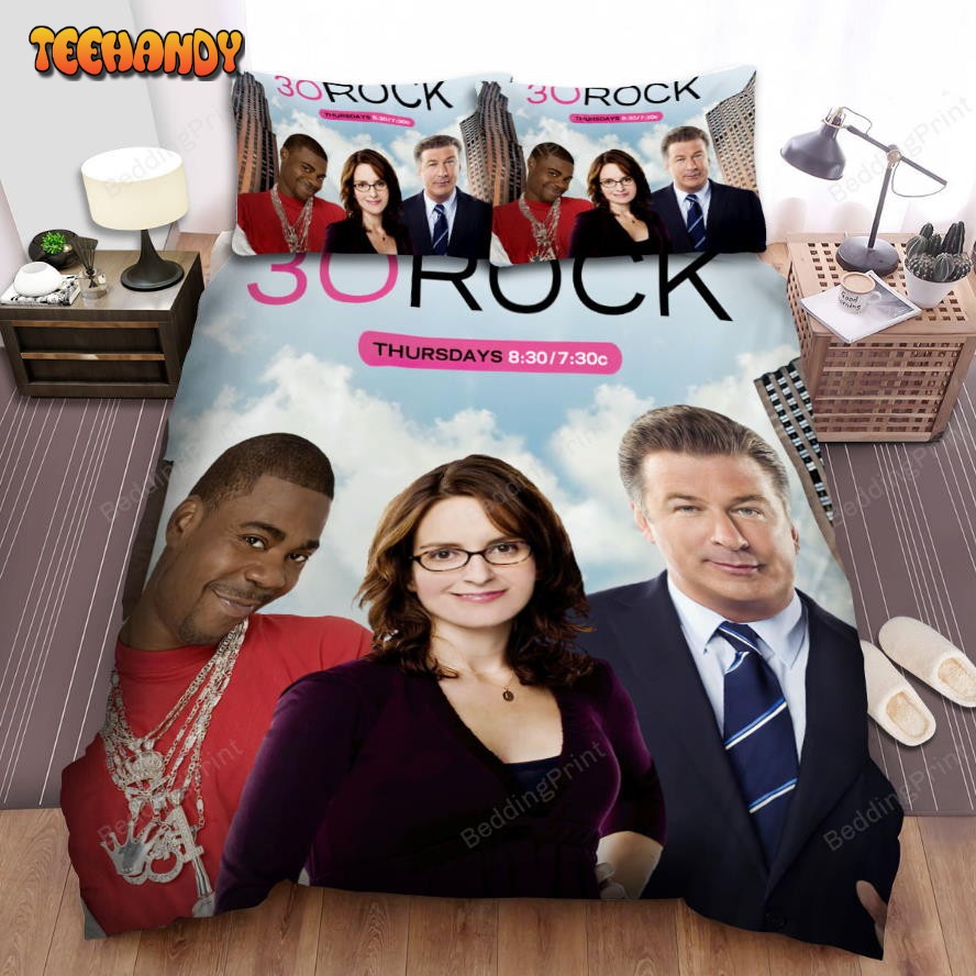 30 Rock (2006–2013) Movie Poster Ver 4 Bed Sheets Duvet Cover Bedding Sets