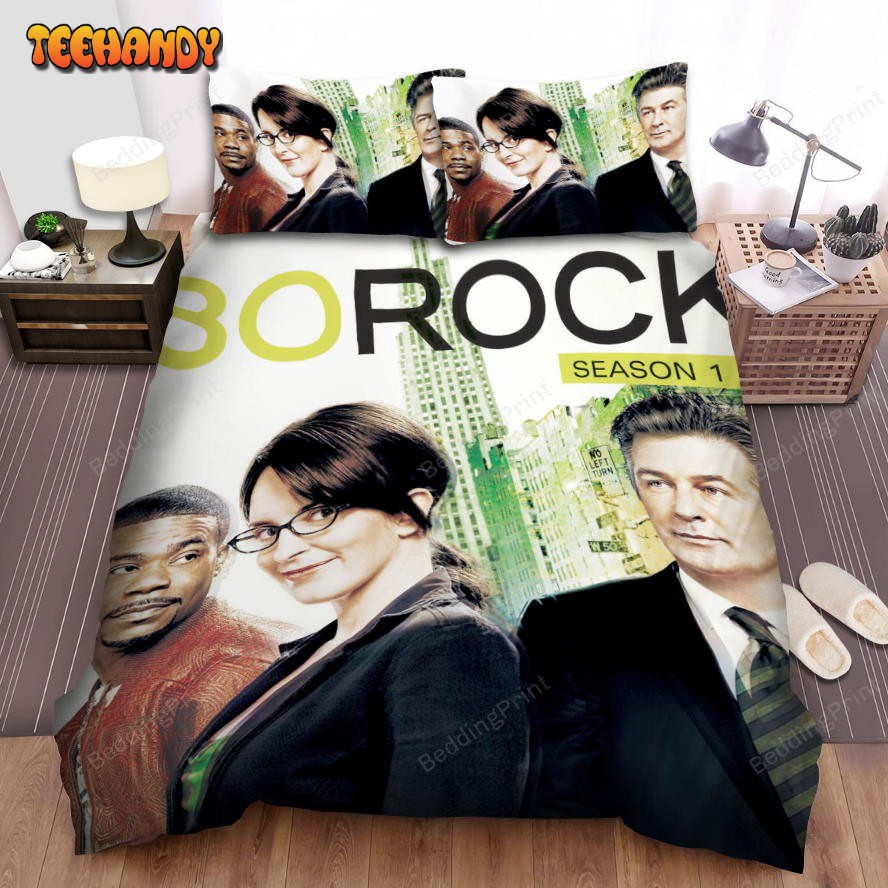 30 Rock (2006–2013) Season One Movie Poster Bed Sheets Duvet Cover Bedding Sets