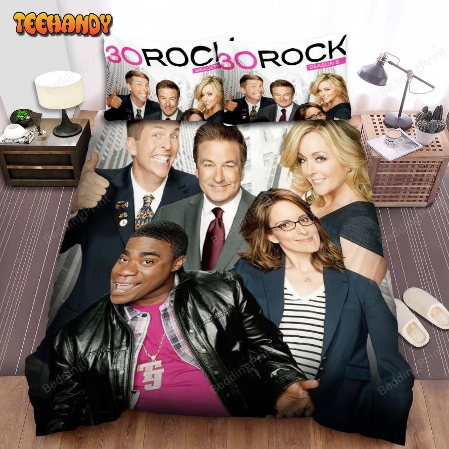 30 Rock (2006–2013) Season Six Movie Poster Bed Sheets Duvet Cover Bedding Sets