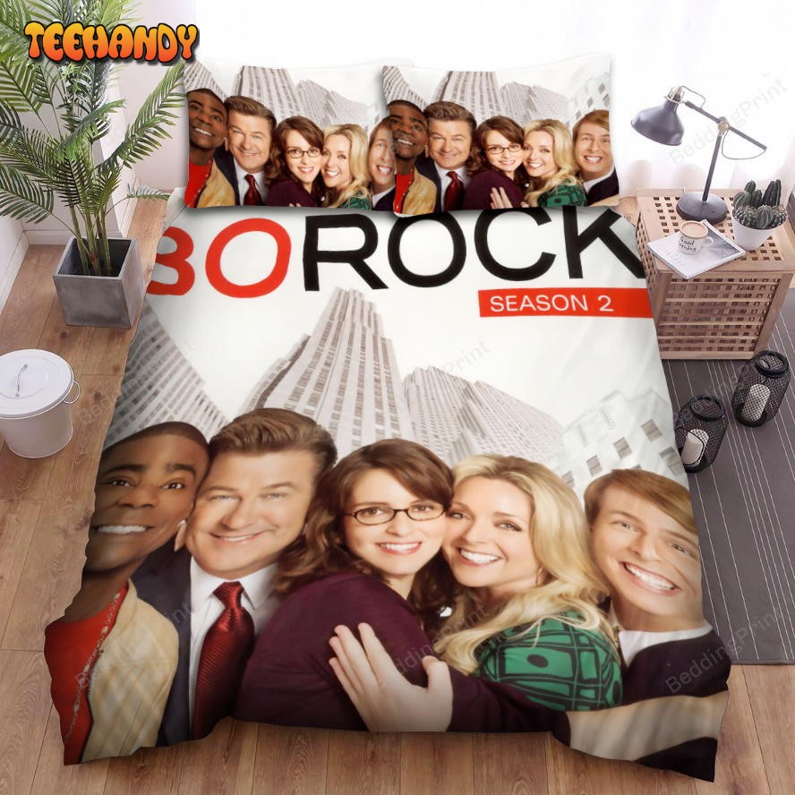 30 Rock (2006–2013) Season Two Movie Poster Bed Sheets Duvet Cover Bedding Sets