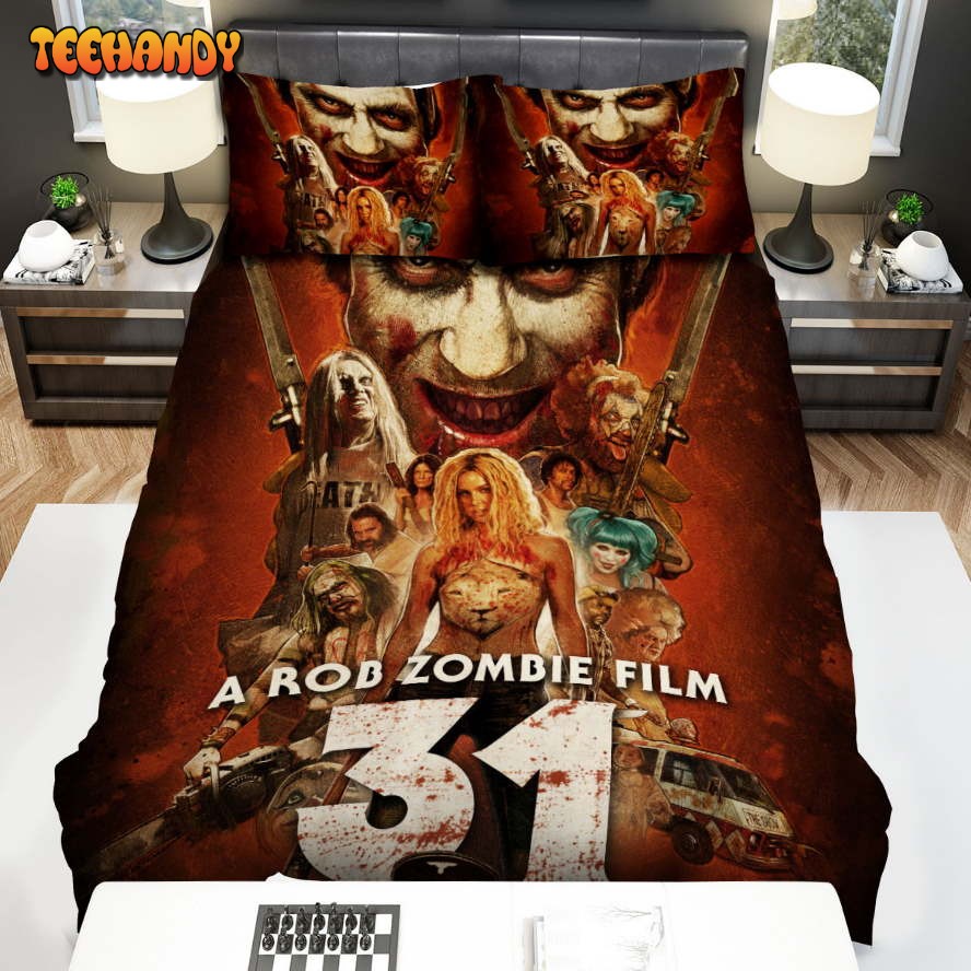 31 (2016) Poster Movie Poster Bed Sheets Spread Comforter Bedding Sets