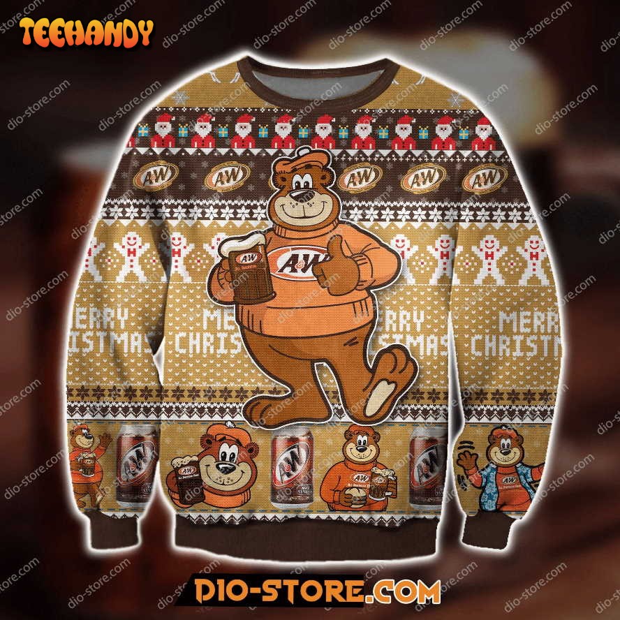 3D All Over Print A&W Root Beer Since 1919 Ugly Christmas Sweater