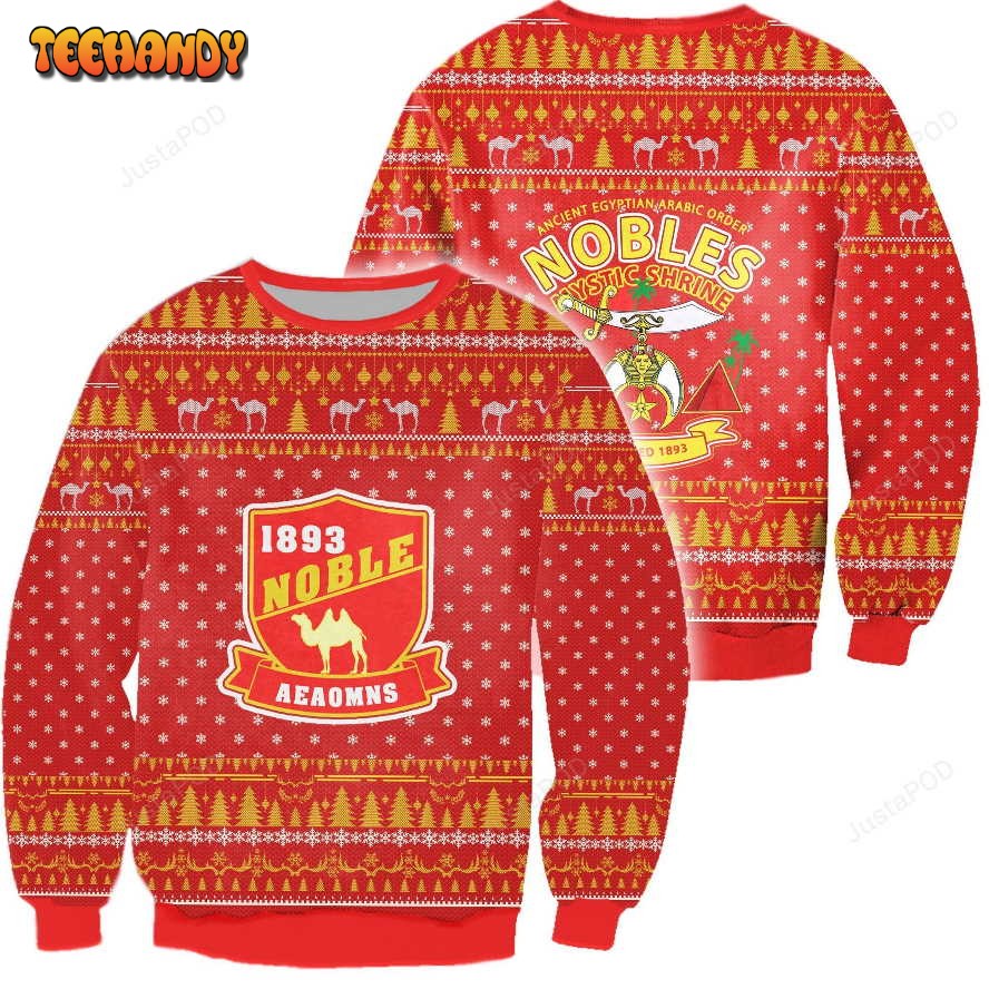 3D All Over Shriners Ugly Sweater, Ugly Sweater, Christmas Sweaters