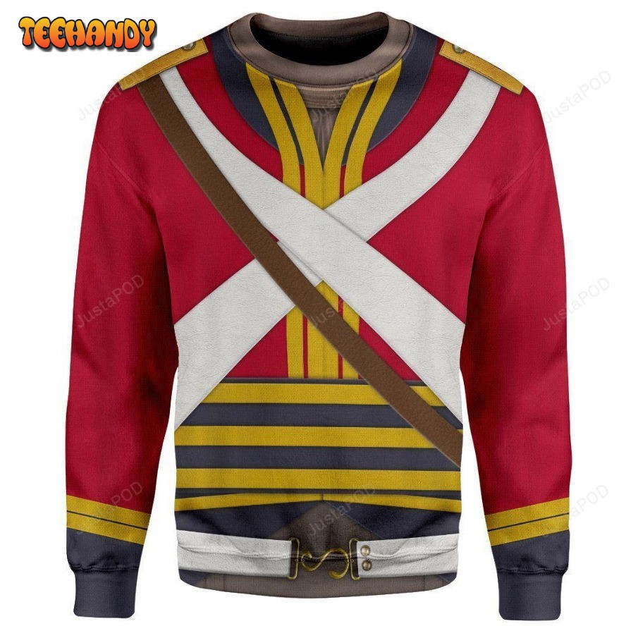 3d British 2nd Heavy Dragoon Sweatshirt Ugly Sweater, Ugly Sweater