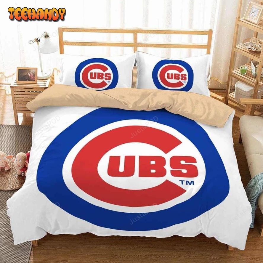 3d Chicago Cubs Bedding Set