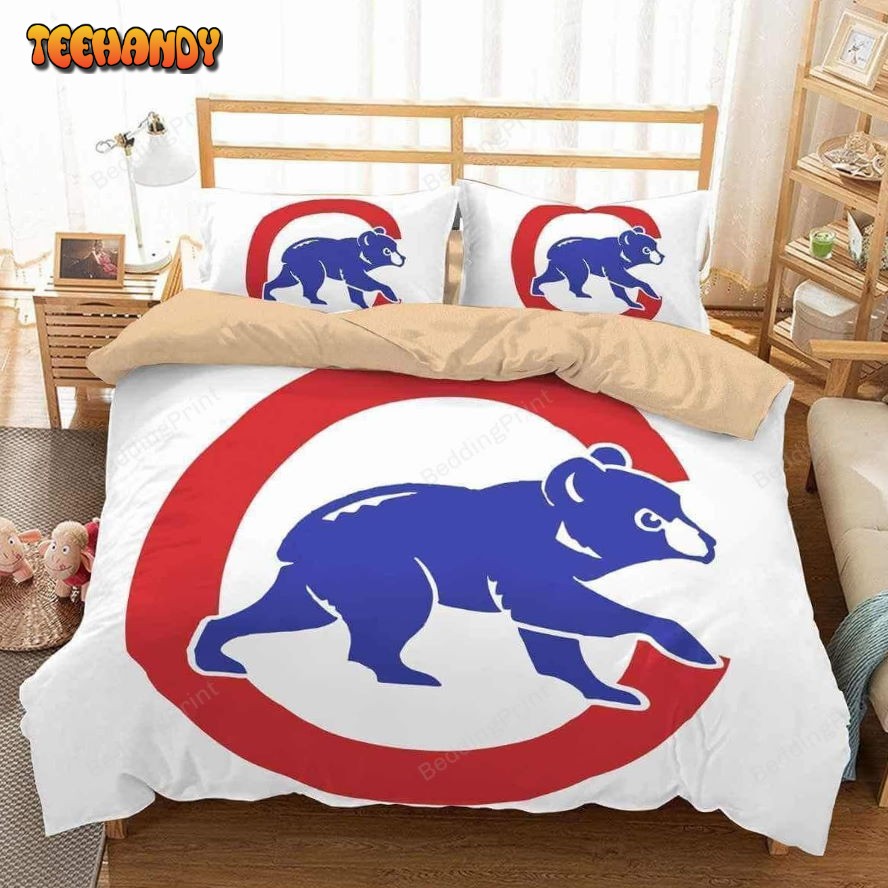 3d Chicago Cubs Duvet Cover Bedding Set