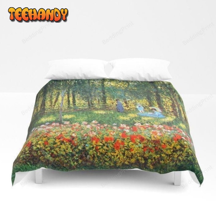 3d Claude Monet The Artist&#x27S Family In The Garden Bedding Sets