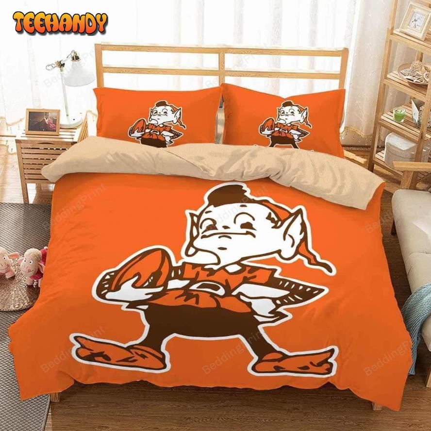 3d Cleveland Browns Duvet Cover Bedding Set