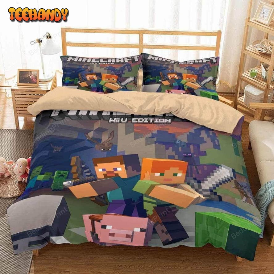 3d Customize Minecraft Duvet Cover Bedding Set