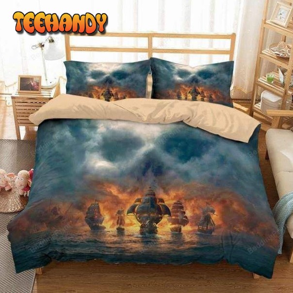 3d Customize Pirate Ship Bedding Set Duvet Cover