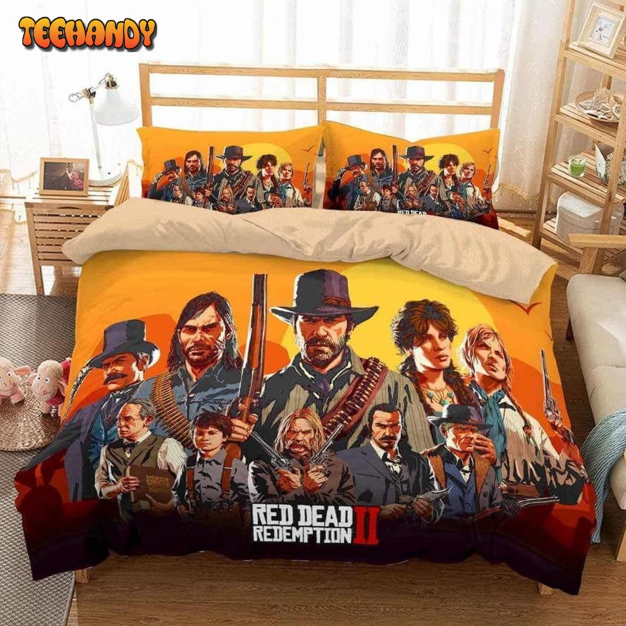 3D Customize Red Dead Redemption 2 Bedding Set Bedroom Set Bedlinen 1