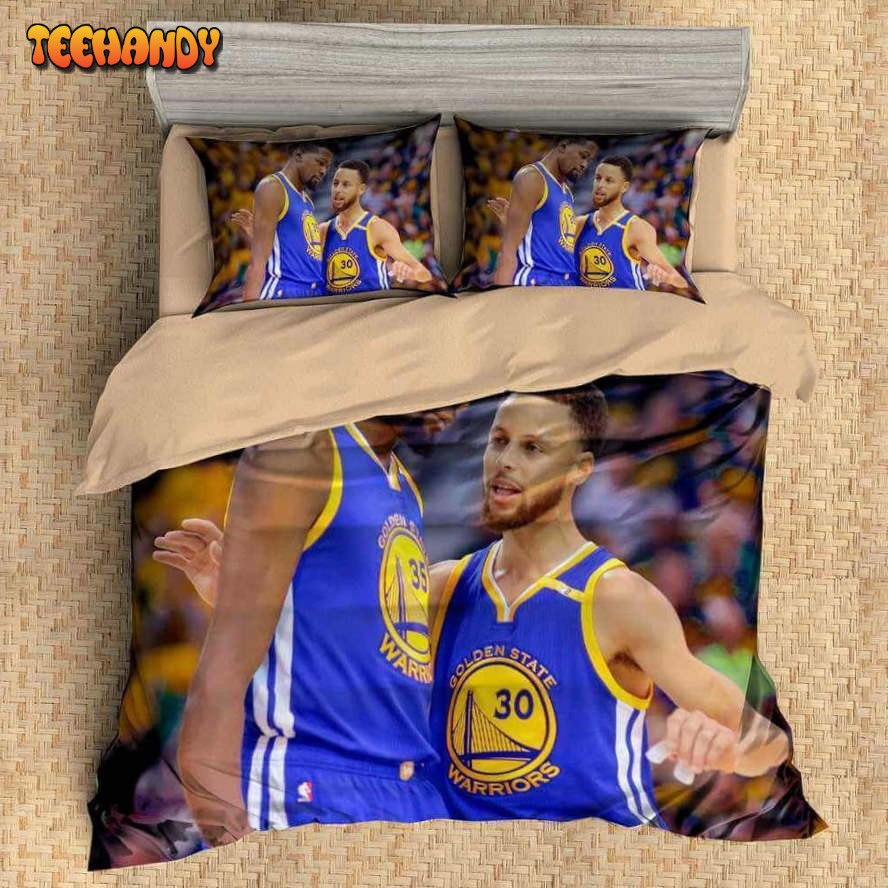 3D Customize Stephen Curry and Kevin Durant Customized Bedding Set