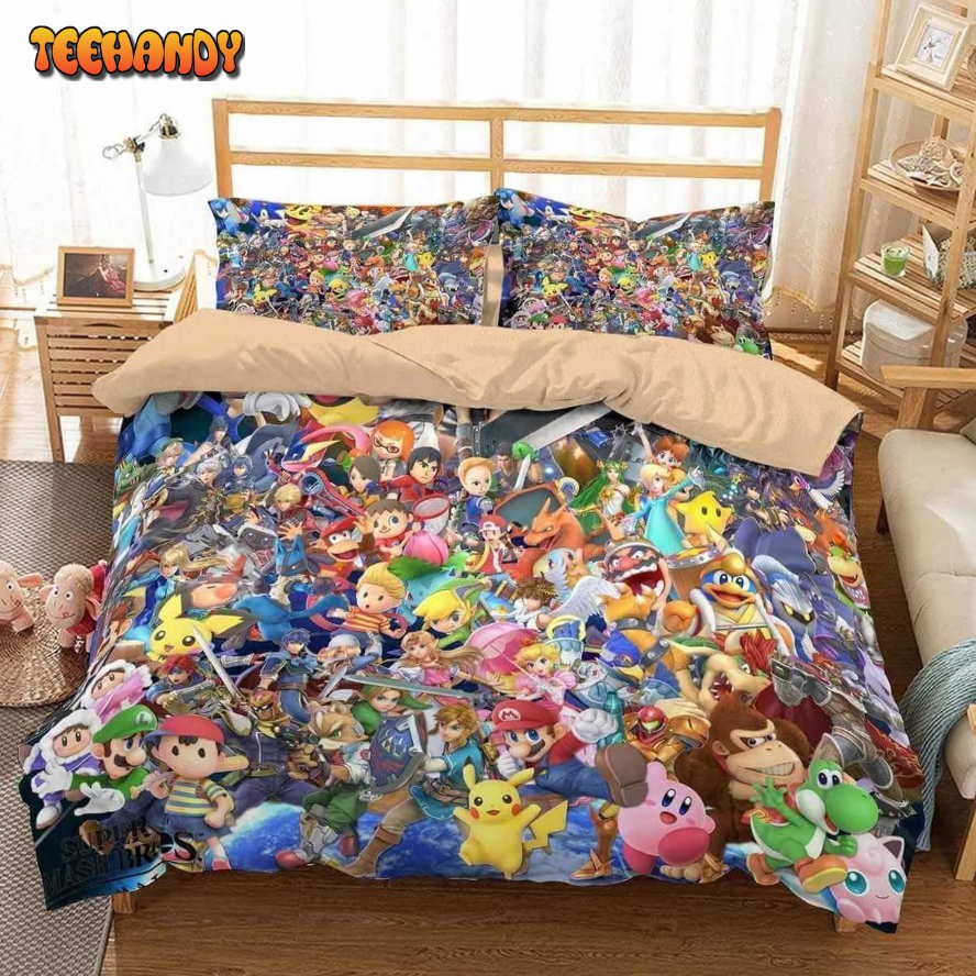 3D Customize Super Smash Bros Ultimate Bedding Set Bedlinen 1