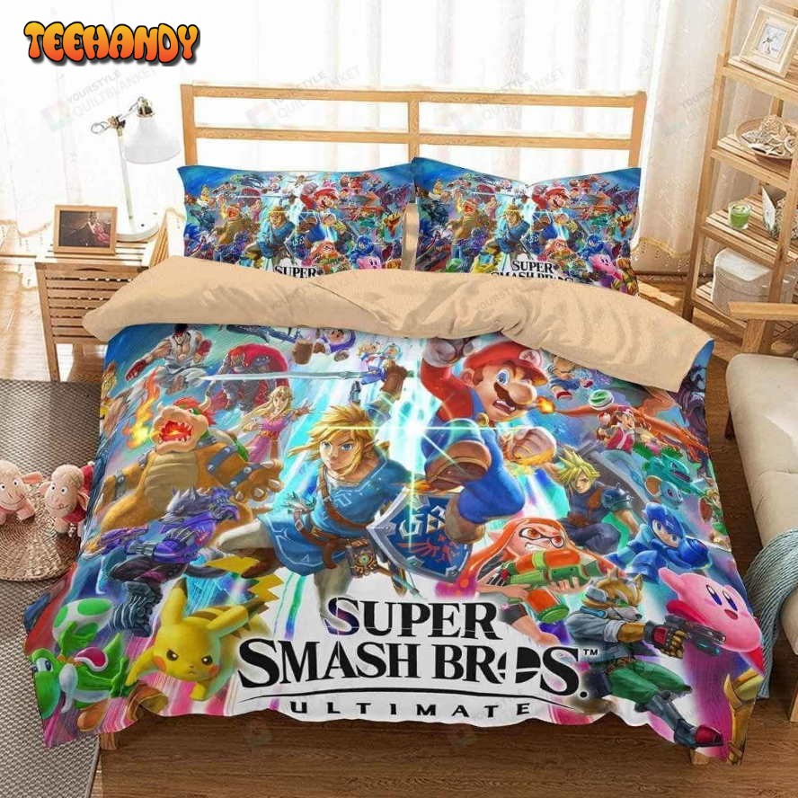 3d Customize Super Smash Bros Ultimate Duvet Cover Bedding Set 2