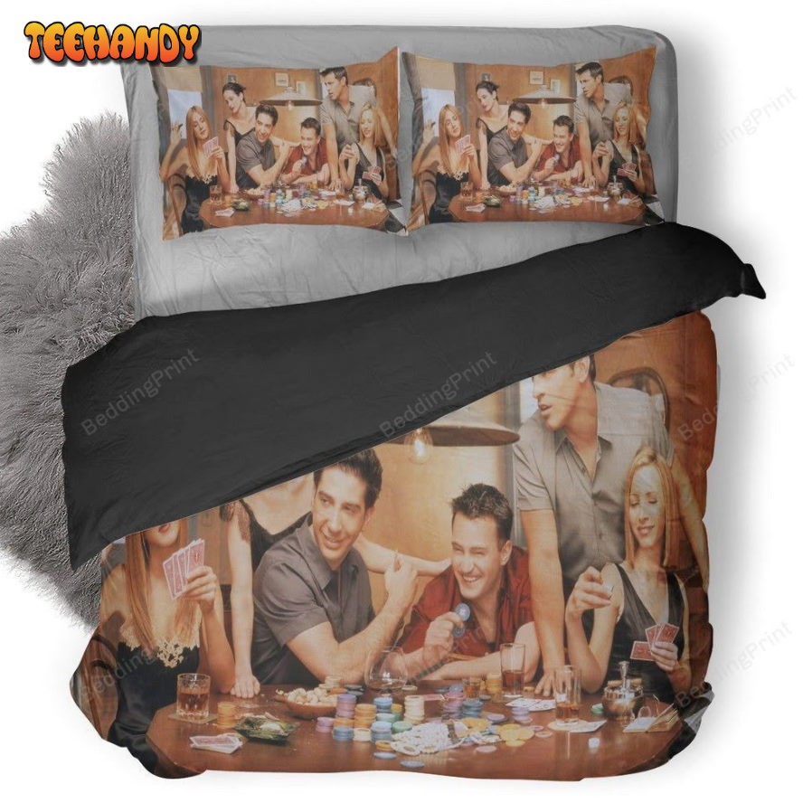 3D Friends TV Show Playing Cards Duvet Bedding Set