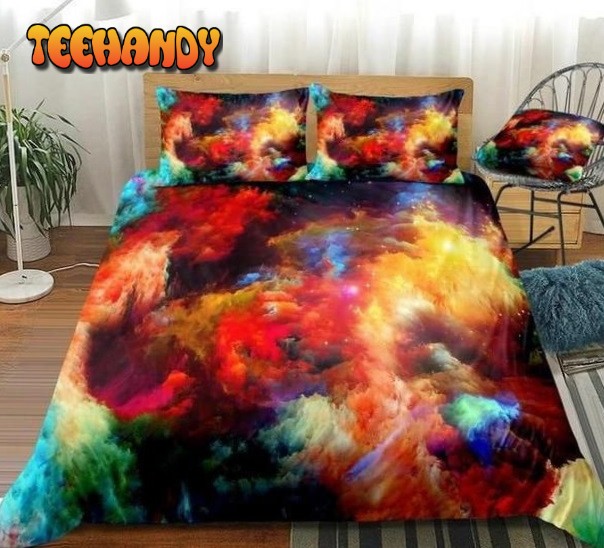 3d Galaxy Colorful Clouds Bed Sheets Duvet Cover Bedding Sets