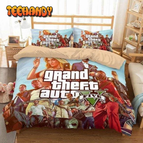 3d Grand Theft Auto V Duvet Cover Bedding Set