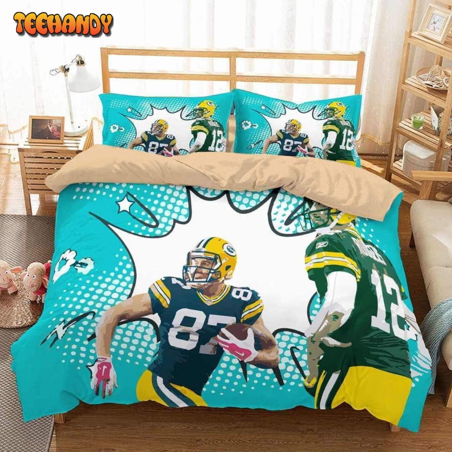 3d Green Bay Packers Duvet Cover Bedding Set