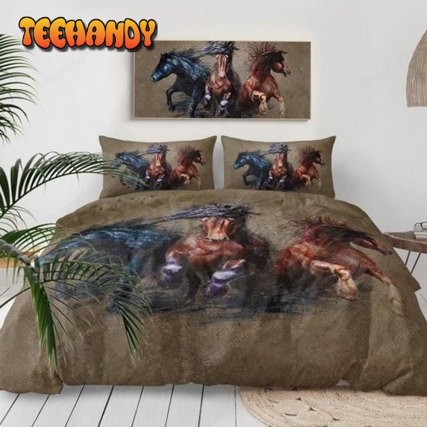 3d Horses Bed Sheets Duvet Cover Bedding Sets