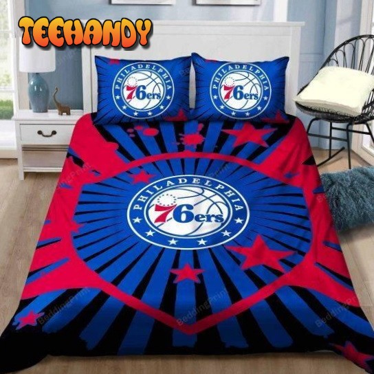 3d Nba Philadelphia 76ers Basketball Logo Bedding Set