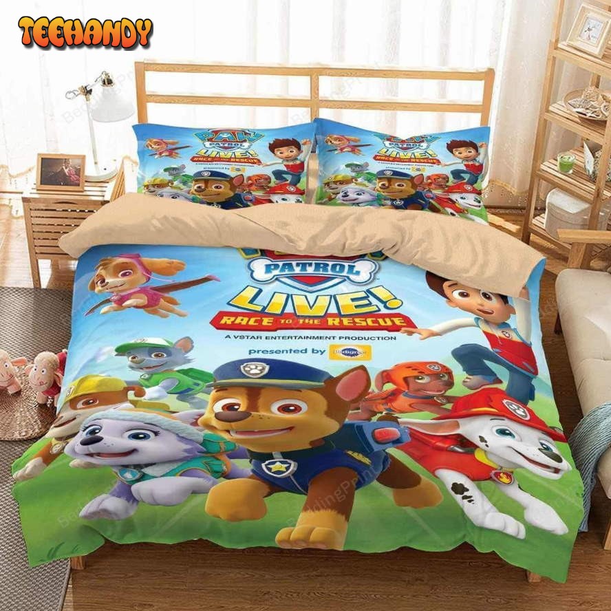 3d Paw Patrol Duvet Cover Bedding Set