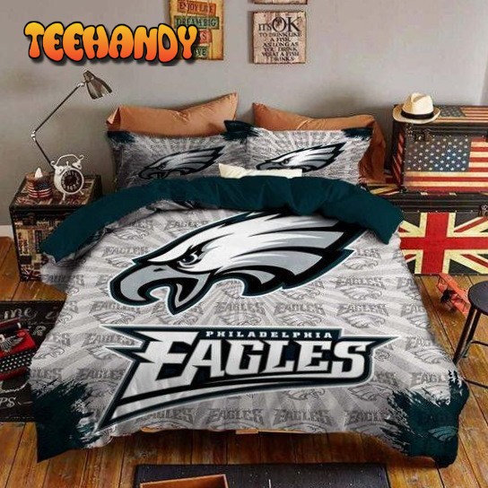 3d Philadelphia Eagles Logo Duvet Cover Bedding Set